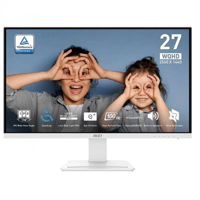 MSI 27 IPS MP273QW E2 1MS 100HZ HDMI-DP PİVOT MONİTÖR 2560X1440 BEYAZ
