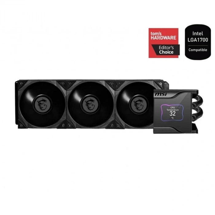 MSI 360MM MPG CORELIQUID S360 2.4 LCD EKRANLI SIVI SOĞUTMALI İŞLEMCİ FANI AM4-1700p-sTRX4