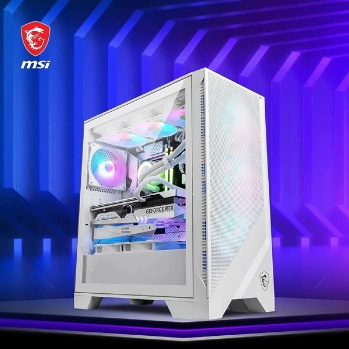 MSI MAG FORCE 320R AIRFLOW WHITE GAMING MID-TOWER PC KASASI BEYAZ