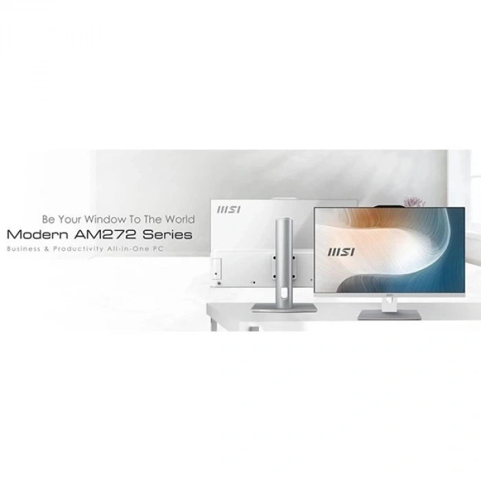 MSI MODERN AM272P 12M-1201TR İNTEL İ5 1235U 16GB DDR4 500 GB SSD BEYAZ W11 HOME BEYAZ 27