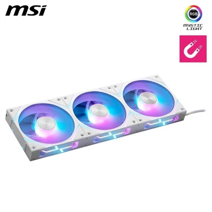 MSI MPG EZ120 ARGB-W KASA FANI+KONTROL ÜNİTESİ BEYAZ 3-lü paket