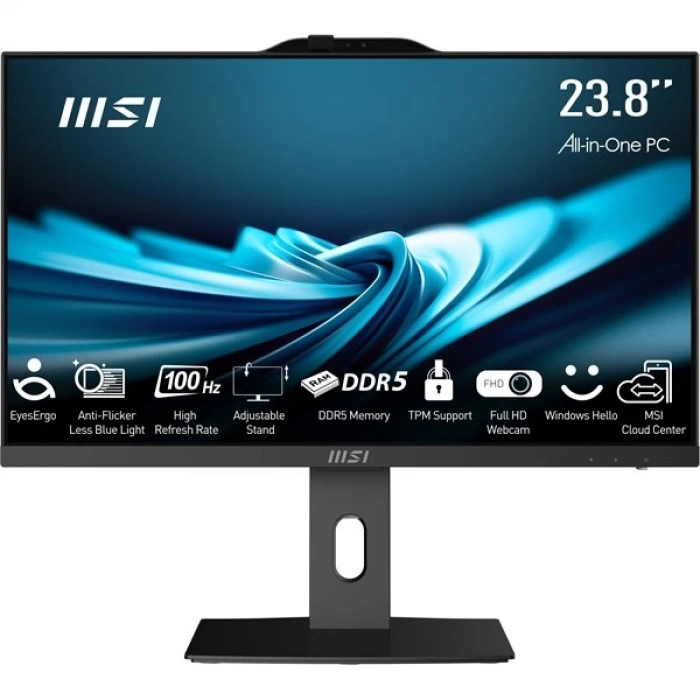 MSI PRO AP242P 14M-861XTR 23.8 LED 1920X1080(FHD) I7-14700 16GB DDR4 512GB SSD 1TB HDD DOS SİYAH AIO PC