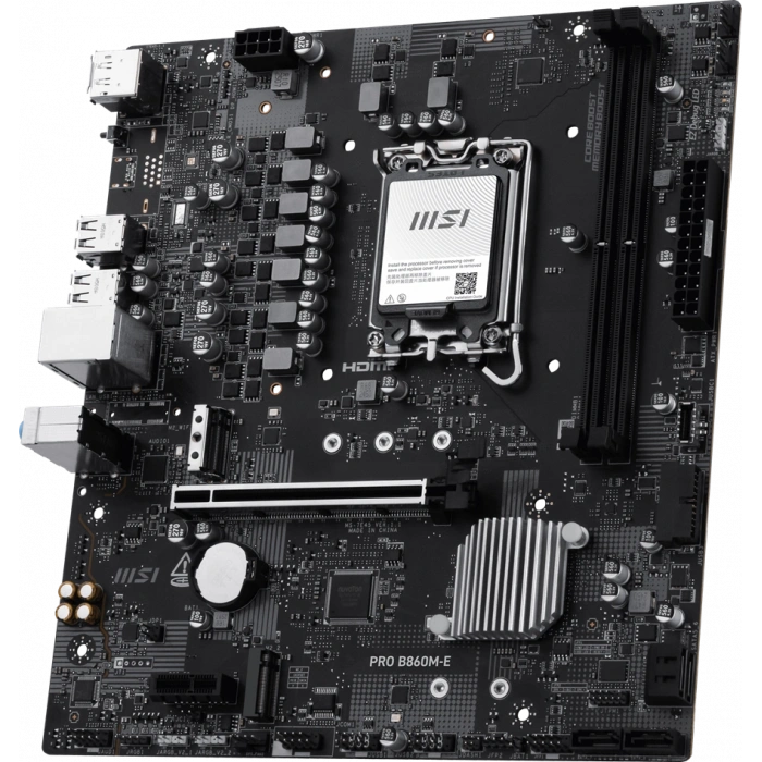 MSI PRO B860M-E DDR5 HDMI-DP PCIE 5.0 1851p mATX