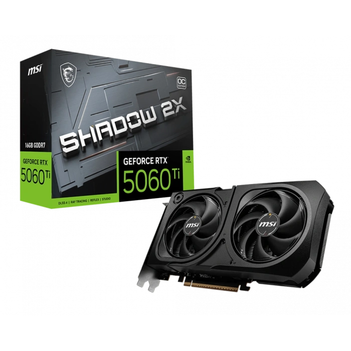 MSI RTX5060TI 16GB SHADOW 2X OC GDDR7 128bit HDMI DP PCIe 5.0