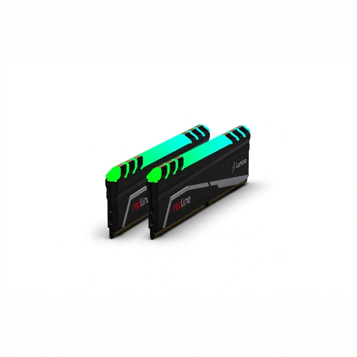 MUSHKIN redLine Lumina, MLA4C320GJJM8GX2, 2x8Gb Kit, 3200Mhz, DDR4, CL16, RGB, Desktop Gaming RAM (Soğutuculu)