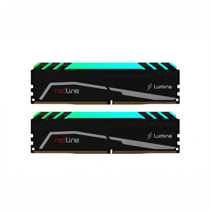 MUSHKIN redLine Lumina, MLA4C320GJJM8GX2, 2x8Gb Kit, 3200Mhz, DDR4, CL16, RGB, Desktop Gaming RAM (Soğutuculu)