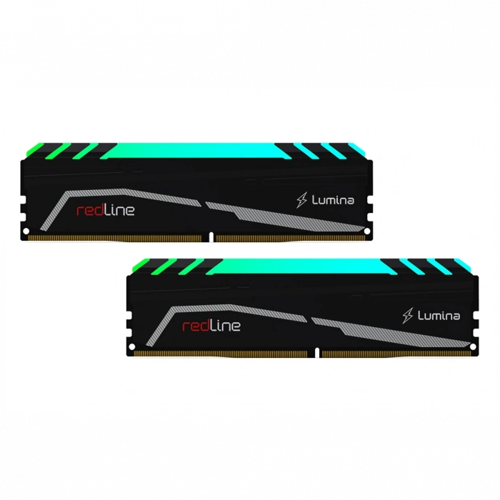 MUSHKIN redLine Lumina, MLA4C360JNNM8GX2, 2x8Gb Kit, 3600Mhz, DDR4, CL18, RGB, Desktop Gaming RAM (Soğutuculu)