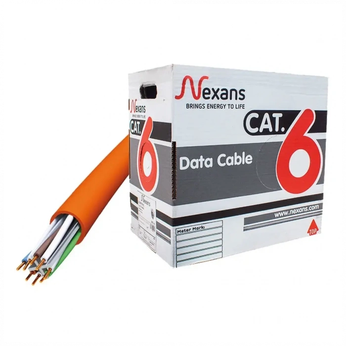 NEXANS NEX1611TFA, TURUNCU, CAT6, 305M, 23AWG (0,58mm), UTP, %100 Bakır, LSZH Halogen Free, Kablo