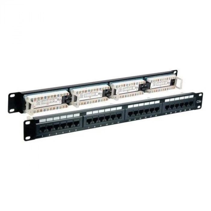 PG 1U 24port Cat6 Utp Dolu Patch Panel PG-24-D