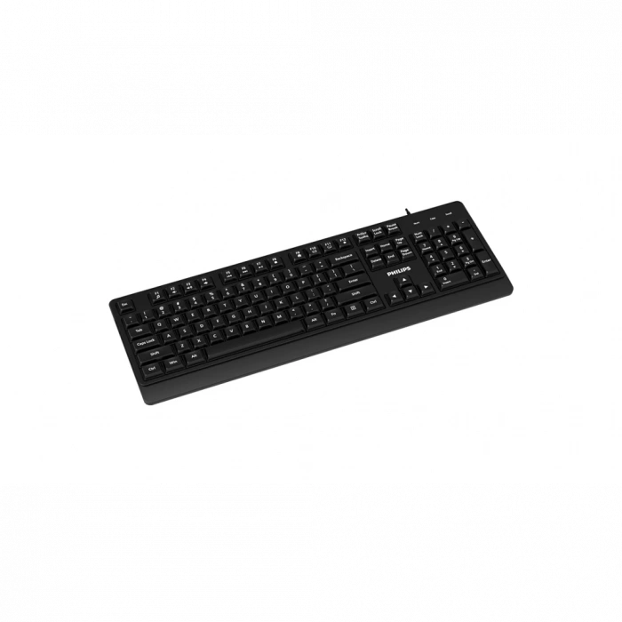 PHILIPS SPK6247B, USB Kablolu, Türkçe Q, Multimedya Klavye (Siyah)