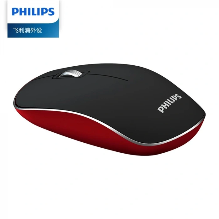 Philips SPK7323HS-93 Black and Red Kablosuz Sessiz Optik Mouse