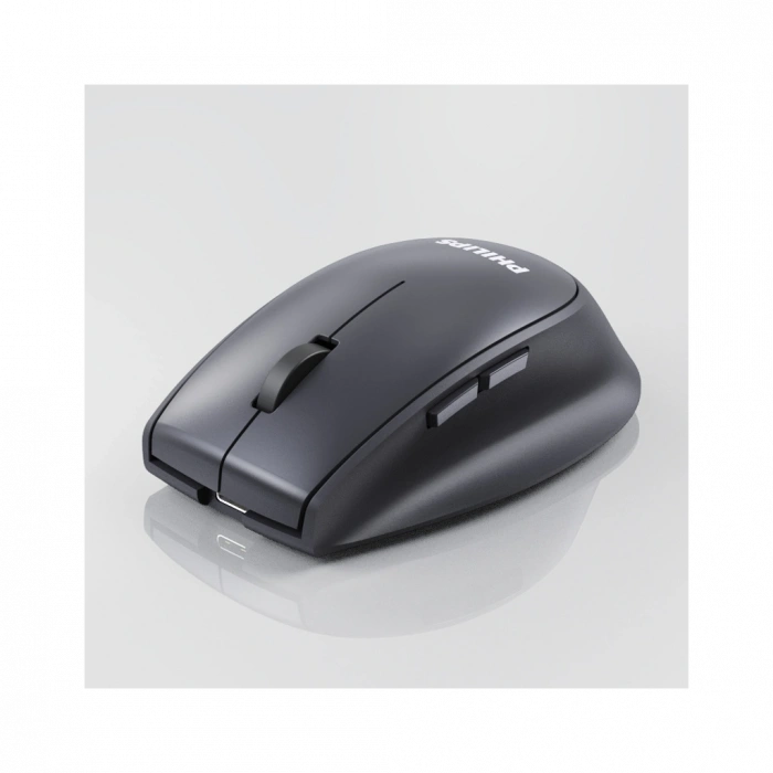 PHILIPS SPK7627K, Gri, USB Nano 2,4Gh ve Bluetooth Kablosuz, 1600dpi, Optic, 5 Tuşlu, Şarj Edilebilir, Mouse