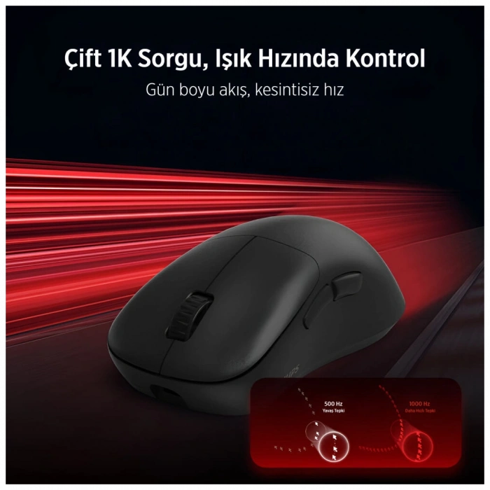 PHILIPS SPK9418, EVNIA, Siyah, USB Nano 2,4Gh ve Bluetooth Kablosuz, 12.000dpi, Optic, 6 Programlanabilir Buton, Şarj Edilebilir, GAMING Mouse