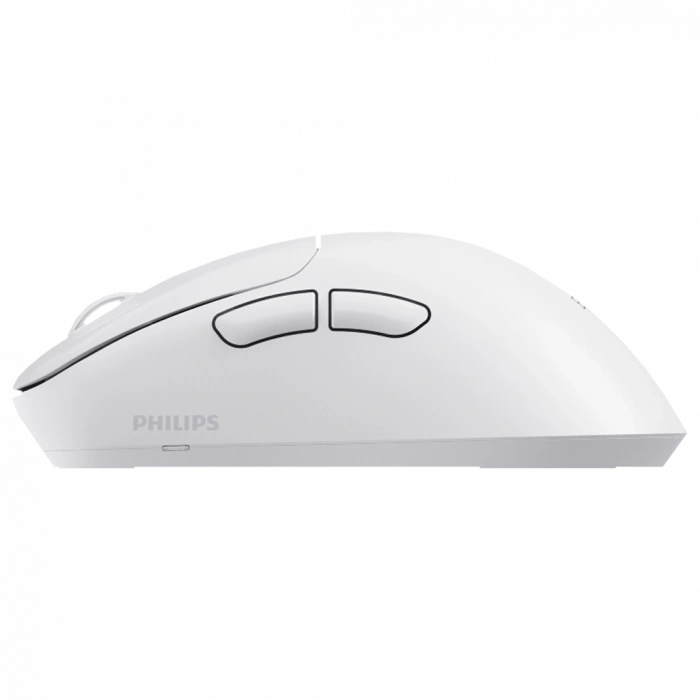 PHILIPS SPK9418W, EVNIA, Beyaz, USB Nano 2,4Gh ve Bluetooth Kablosuz, 12.000dpi, Optic, 6 Programlanabilir Buton, Şarj Edilebilir, GAMING Mouse