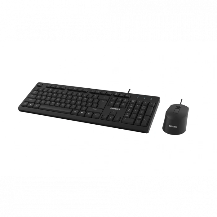PHILIPS SPT6234B, Siyah, Türkçe Q, USB Kablolu, Klavye Mouse Set