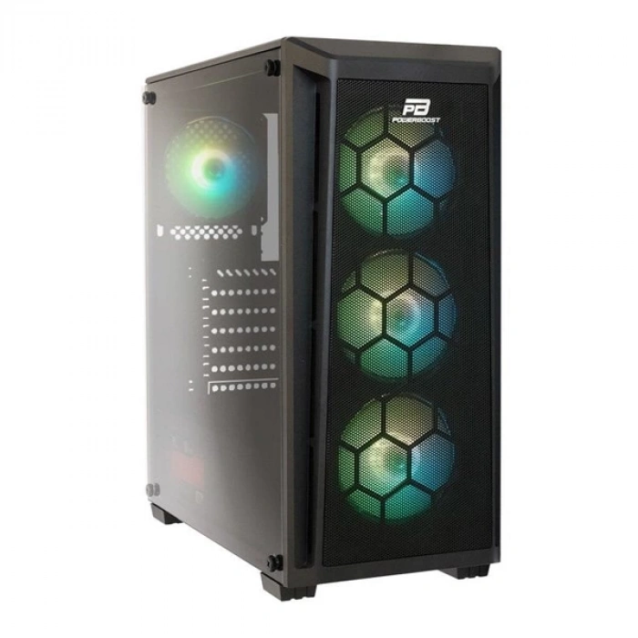 POWERBOOST 750W 80+ BRONZE PB-T001BB GAMING MID-TOWER PC KASASI