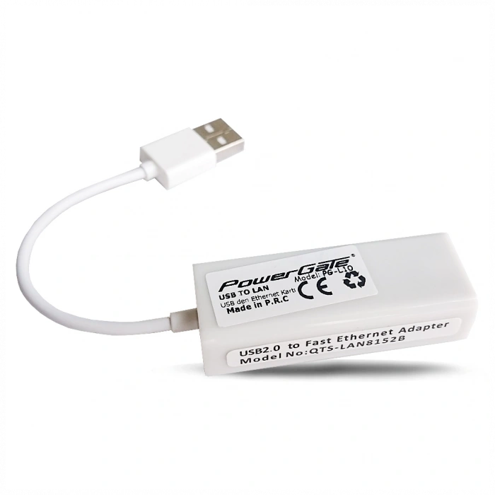 POWERGATE PG-L10, MegaBit, USB 2.0, Ethernet Kartı