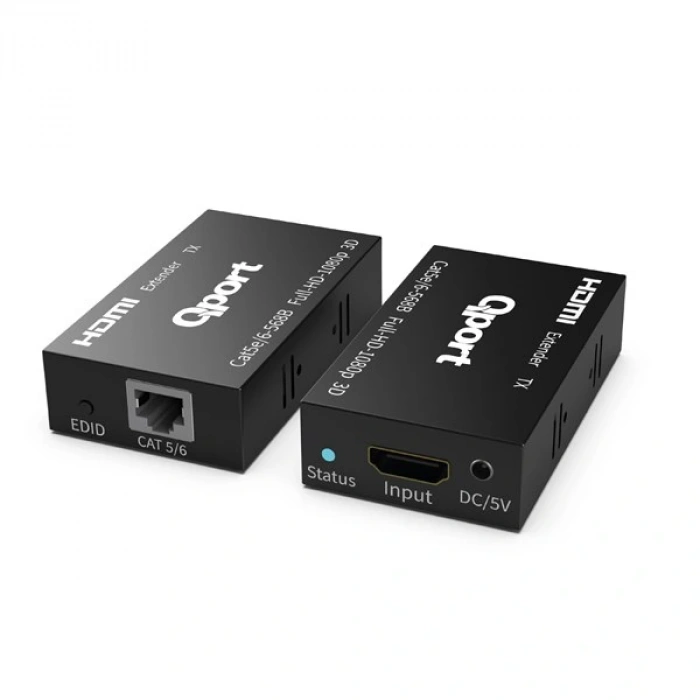 QPORT Q-HEX3 Cat5e/Cat6 60metre HDMI Extender