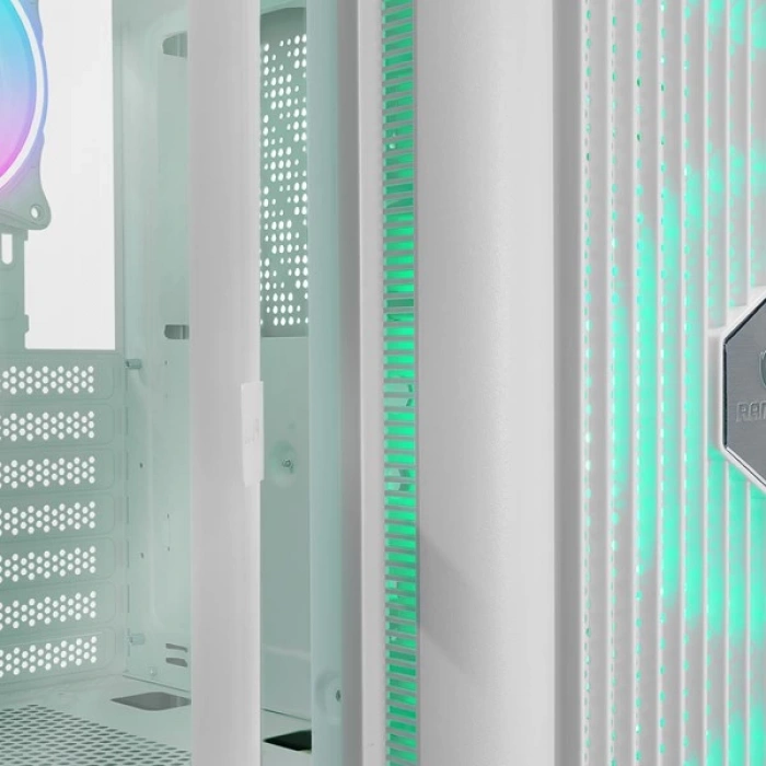 RAMPAGE 650W 80+ PROLIX MESH 4-RGB FANLI GAMING MID-TOWER PC KASASI BEYAZ