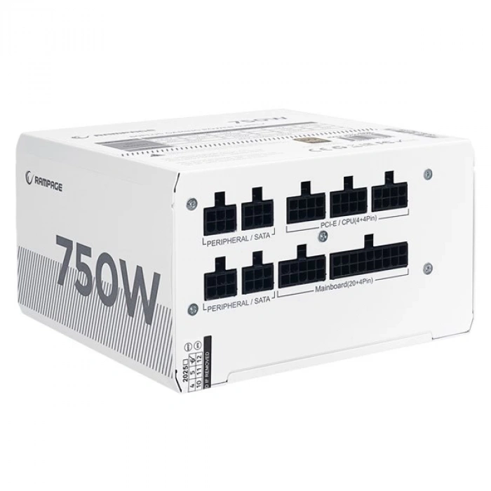 RAMPAGE 750W 80+ BRONZE MATE M750-80PB TAM MODÜLER POWER SUPPLY BEYAZ