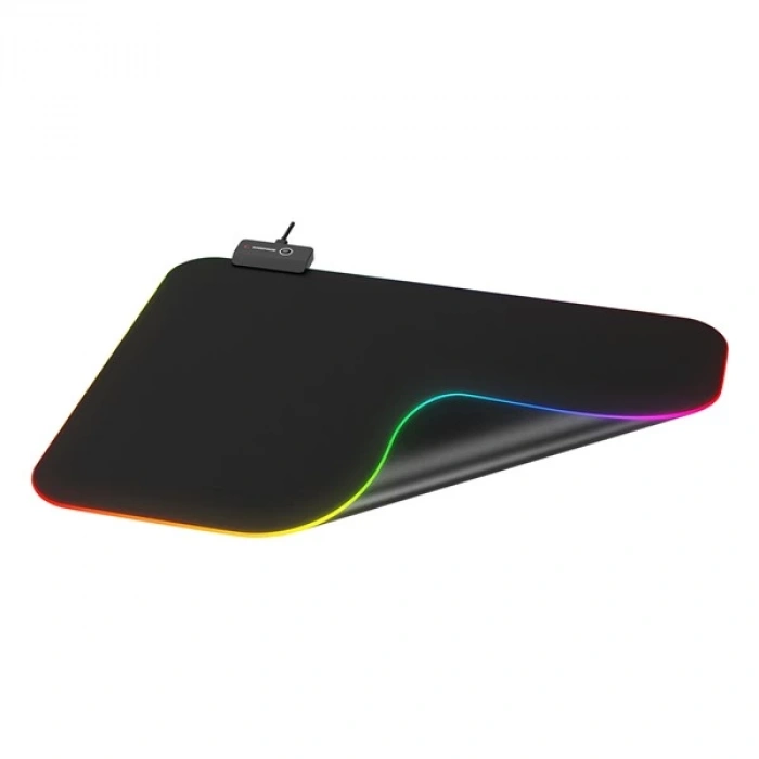 Rampage MP-21 Siyah 252*328*3mm RGB Ledli Gaming Mouse Pad