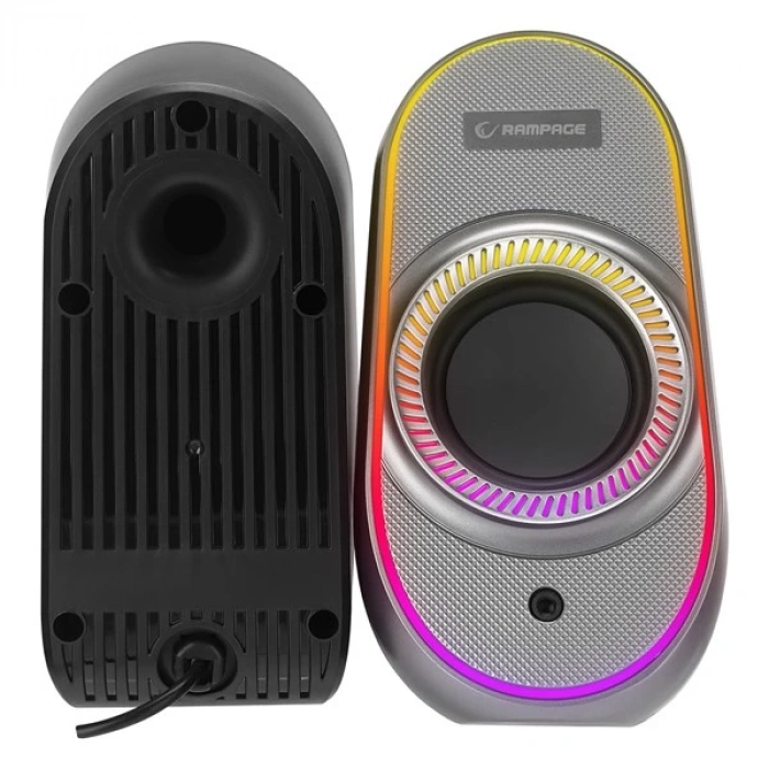 RAMPAGE RMS-X3 2.0 6W Bluetooth Özellikli Siyah Multimedia RGB Işıklı Gaming USB Speaker