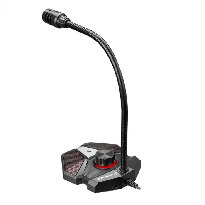RAMPAGE RMX-M8 TORNADO Gri USB Masaüstü Led Mikrofon