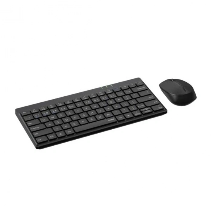RAPOO 8000GT Kablosuz Siyah Klavye - Mouse Set (13385)