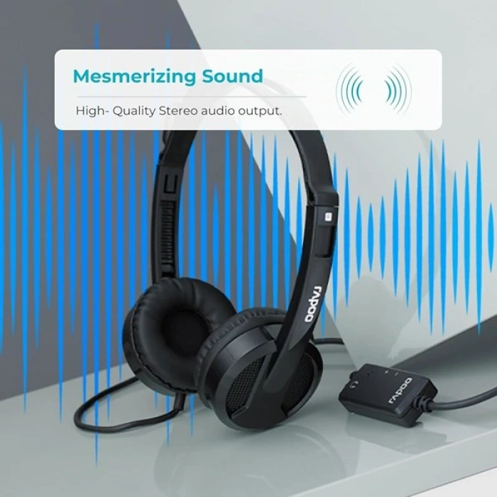 RAPOO H120 Stereo Kablosuz Mikrofonlu Kulaklık