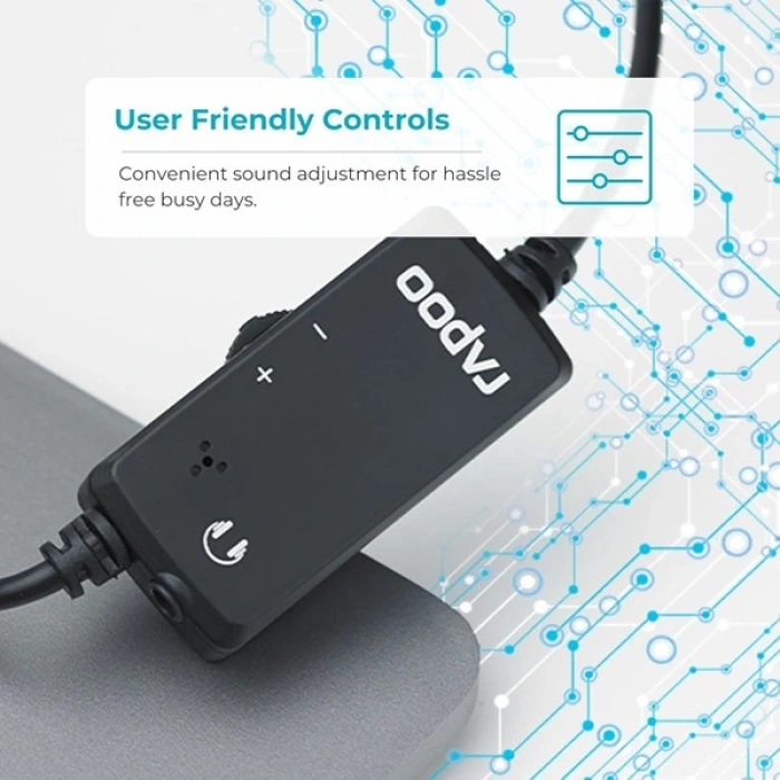 RAPOO H120 Stereo Kablosuz Mikrofonlu Kulaklık