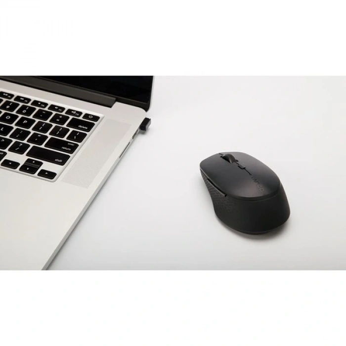 Rapoo M300 18048 1600Dpı Çok Modlu Sessiz Tıklama Özellikli Kablosuz Mouse Koyu Gri