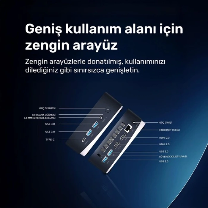 RAXIUS MP AD16 İ3 UHD13-315U001 CORE i3 1315U 16GB RAM 512GB SSD O/B UHD FDOS MINI PC