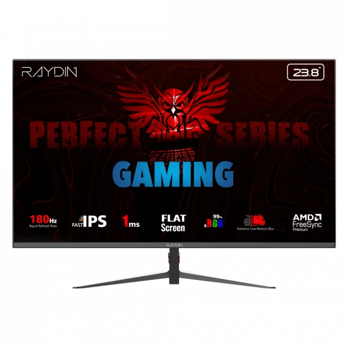 RAYDIN MM24DFI-180HZ, 23.8", 1ms, 180Hz, Full HD, HDMI, DP, IPS LED, Flat, Frameless, FreeSync Gaming Monitör