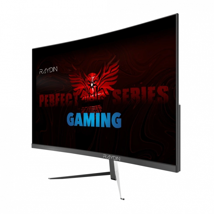 RAYDIN MM24RFA-240HZ, 23.6", 1ms, 240Hz, Full HD, HDMI, DP, Hoparlör, VA LED, R1650 Curved, Frameless, FreeSync Gaming Monitör