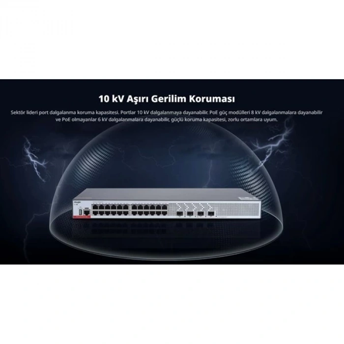 RUIJIE 24port RG-CS83-24GT4XS GIGABIT 4-SFP 10GBE LAYER3 YÖNETİLEBİLİR SWITCH