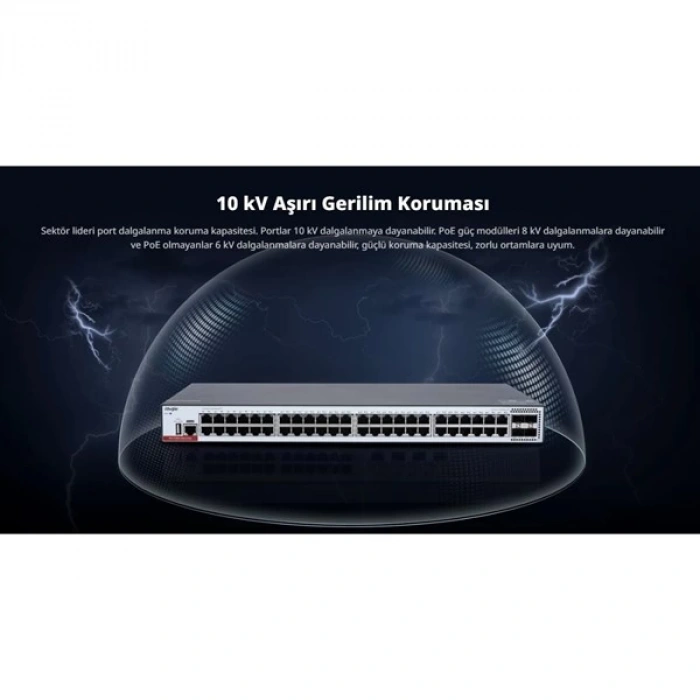 RUIJIE 48port RG-CS83-48GT4XS GIGABIT 4-SFP 10GBE YÖNETİLEBİLİR SWITCH