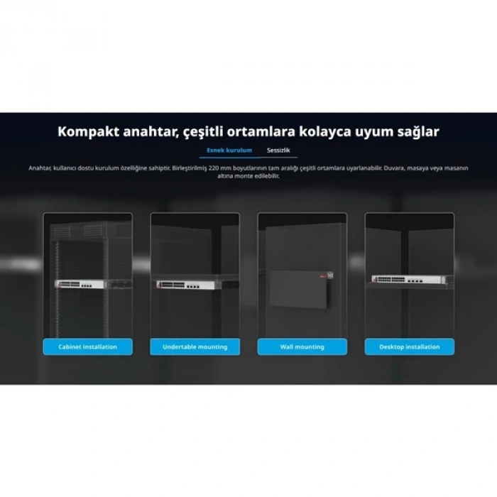 RUIJIE 48port RG-CS83-48GT4XS-P GIGABIT 4-10GBE SFP+ 405W LAYER3 YÖNETİLEBİLİR POE SWITCH