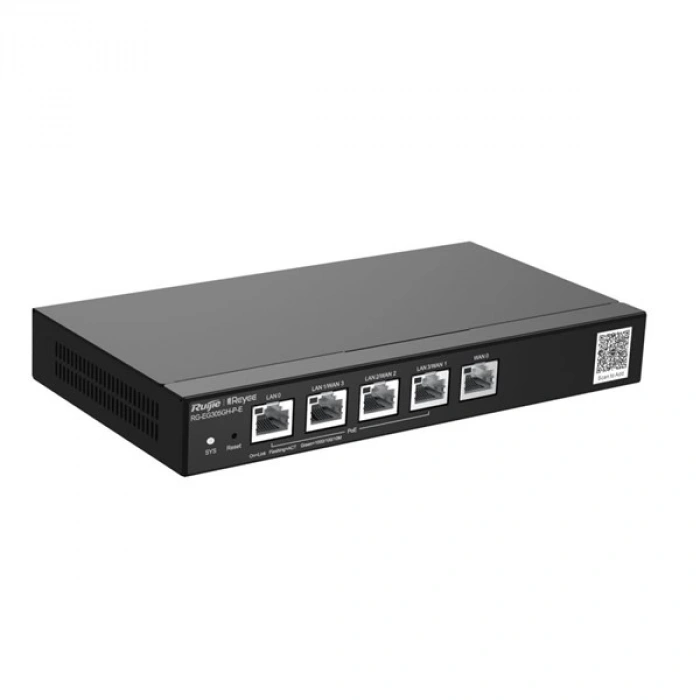 RUIJIE 5port RG-EG305GH-P-E GIGABIT Bulut Yönetimli (Cloud Managed) PoE VPN Router