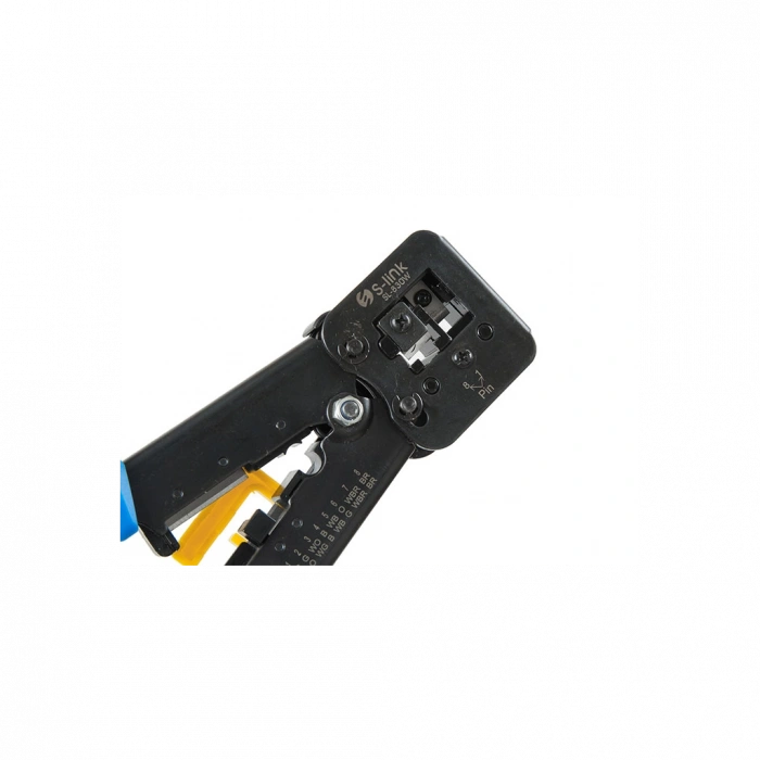 S-LINK SL-830W, RJ45/RJ11 ikili Pense,  Yeni Nesil Kablo Ucu Konnektör Sıkma Pensesi