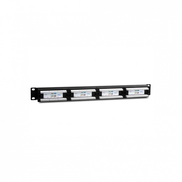 S-LINK SL-F624 Cat6 Patch Panel, 24-Port, UTP, 1U