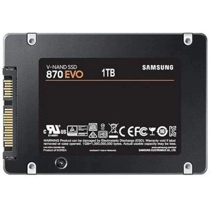 Samsung 1TB MZ-77E1T0BW 870 Evo Sata 3.0 560-530mb-s 2.5 MZ-77E1T0BW Ssd Harddisk