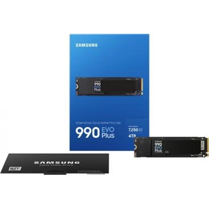 Samsung 4TB 990 EVO PLUS MZ-V9S4T0BW 7250-6300 MB-sn PCIe NVMe M.2 SSD Disk