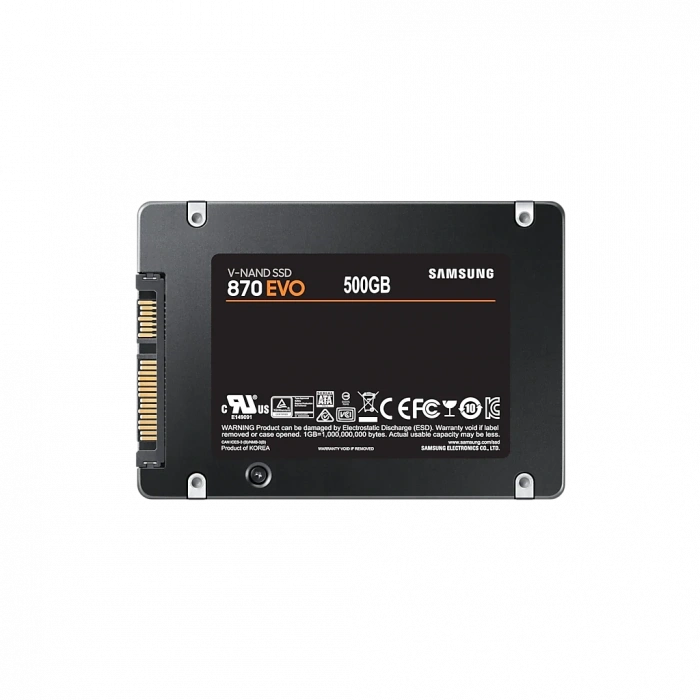 SAMSUNG MZ-77E500BW, 870 EVO, 500GB, 560/530, 2,5" SATA, SSD (Türkiye Distribütörü Garantili)