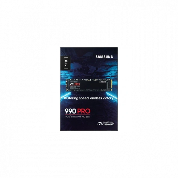 SAMSUNG MZ-V9P1T0BW, 990 PRO, 1TB, 7450/6900, Gen4, NVMe PCIe M.2 2280, SSD (Türkiye Distribütörü Garantili)
