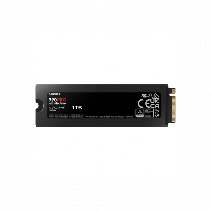 SAMSUNG MZ-V9P1T0CW, 990 PRO, 1TB, 7450/6900, Gen4, NVMe PCIe M.2 2280, SSD (Soğutuculu) (Türkiye Distribütörü Garantili)