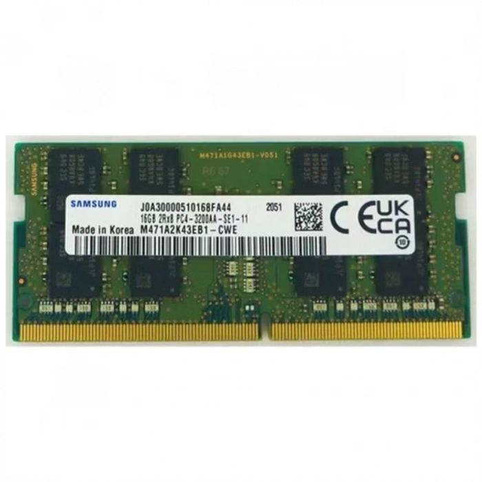 Samsung SAMSO3200/16, 16GB, DDR4, 3200MHz,  1.2V Notebook Ram (M471A2G43DB1-CWE)