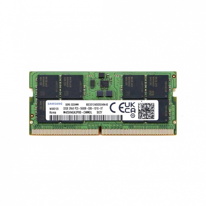 Samsung SAMSO5600/32, 32GB, DDR5, 5600MHz,  CL46, 1.1V Notebook Ram (M425R4GA3BB0-CWW0L)