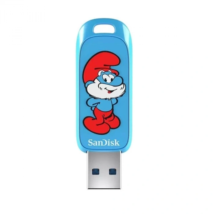 SANDISK 128GB SMURF SDCZIS-128G-G46 USB 3.2 BELLEK
