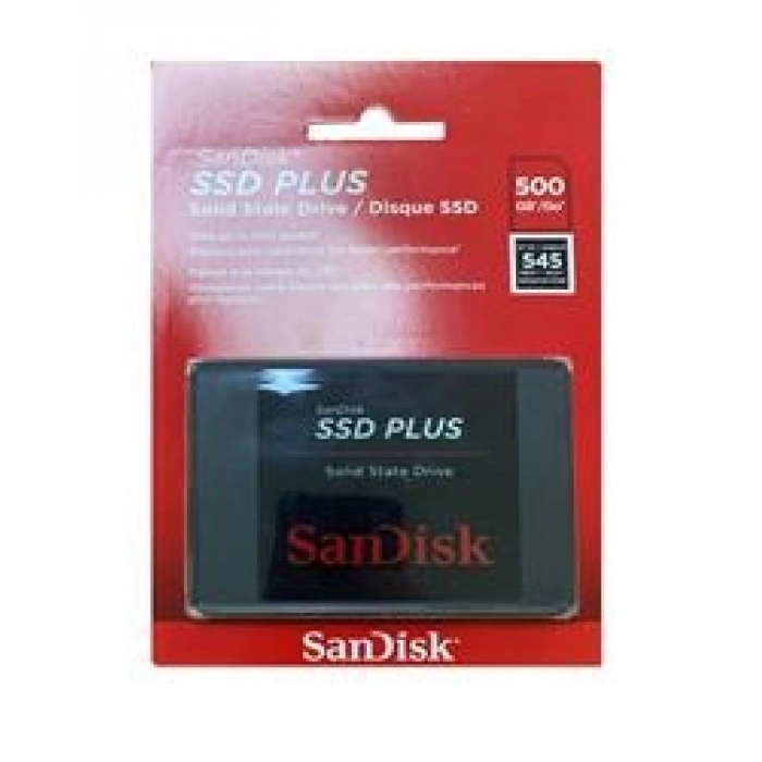 Sandisk 500Gb Ssd Plus 545Mb-505Mb-S SDSSDA-500G-G28 Sata 3 2.5 Harddisk