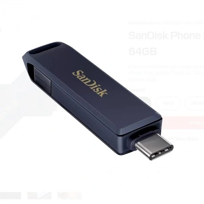 SANDISK 64GB Type-C/Lightning PHONE DRIVE SDIXD0N-064G-GN6NN Usb Bellek